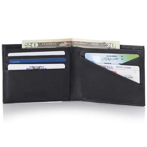 wallet with divided bill section